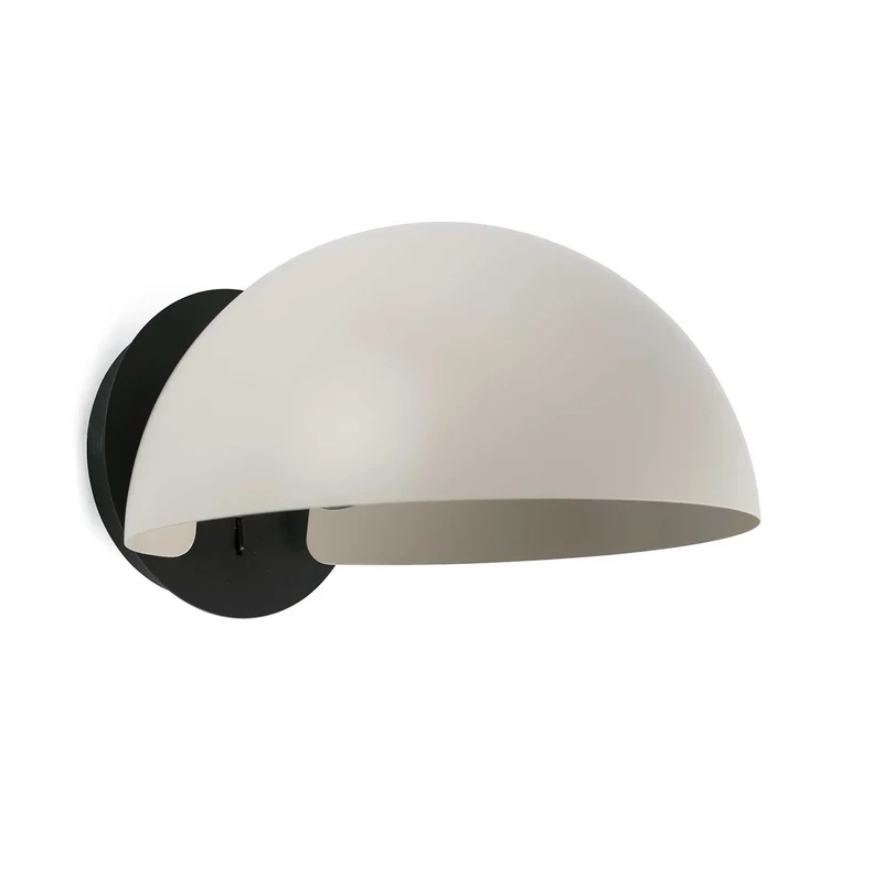 Dominica - Applique murale compacte en acier, style contemporain