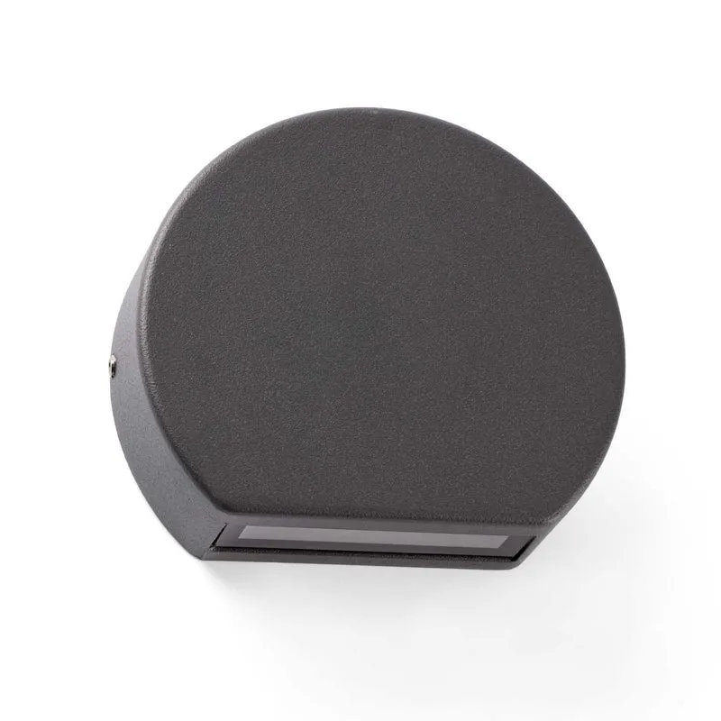Pill - Applique murale LED dimmable d’extérieur en acier et verre, style contemporain