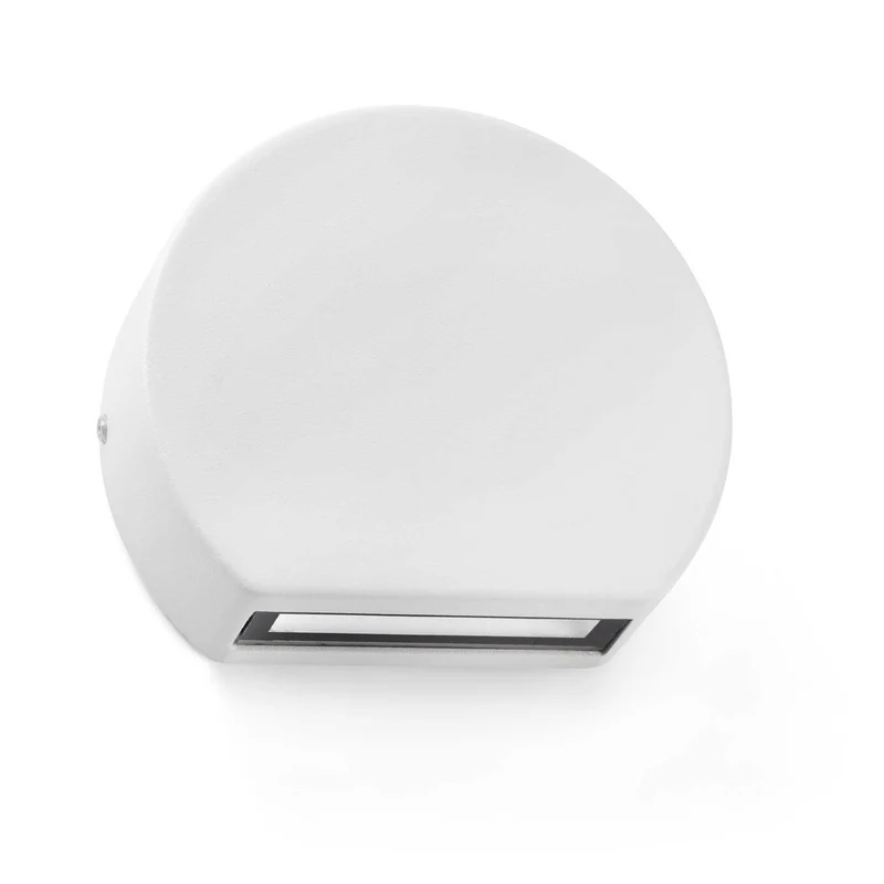 Pill - Applique murale LED dimmable d’extérieur en acier et verre, style contemporain