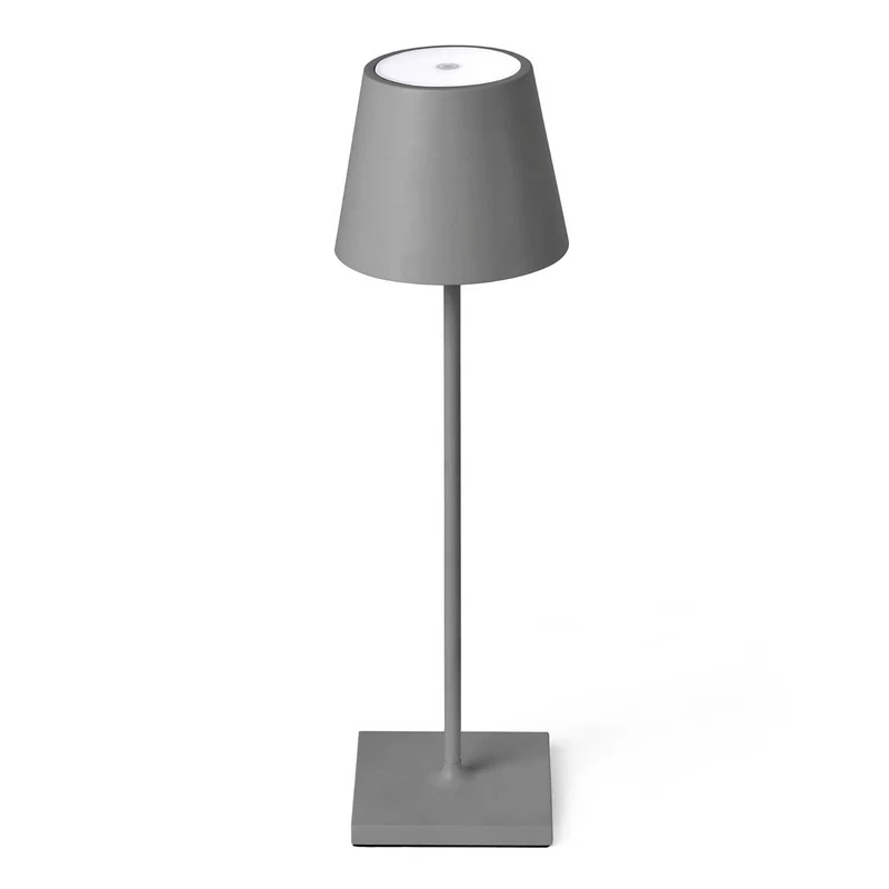 Toc - Lampe à poser sans fil en acier, style contemporain