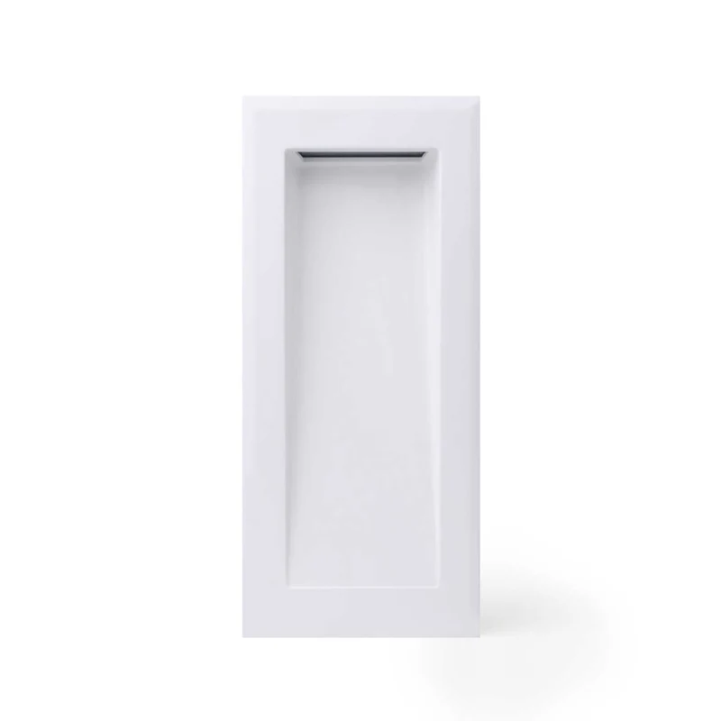 Soun - Applique murale LED encastrée d’extérieur en acier et verre, style contemporain
