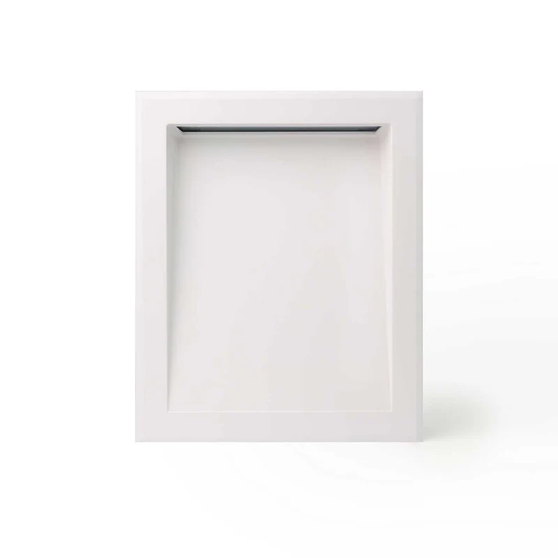 Soun - Applique murale LED encastrée d’extérieur en acier et verre, style contemporain