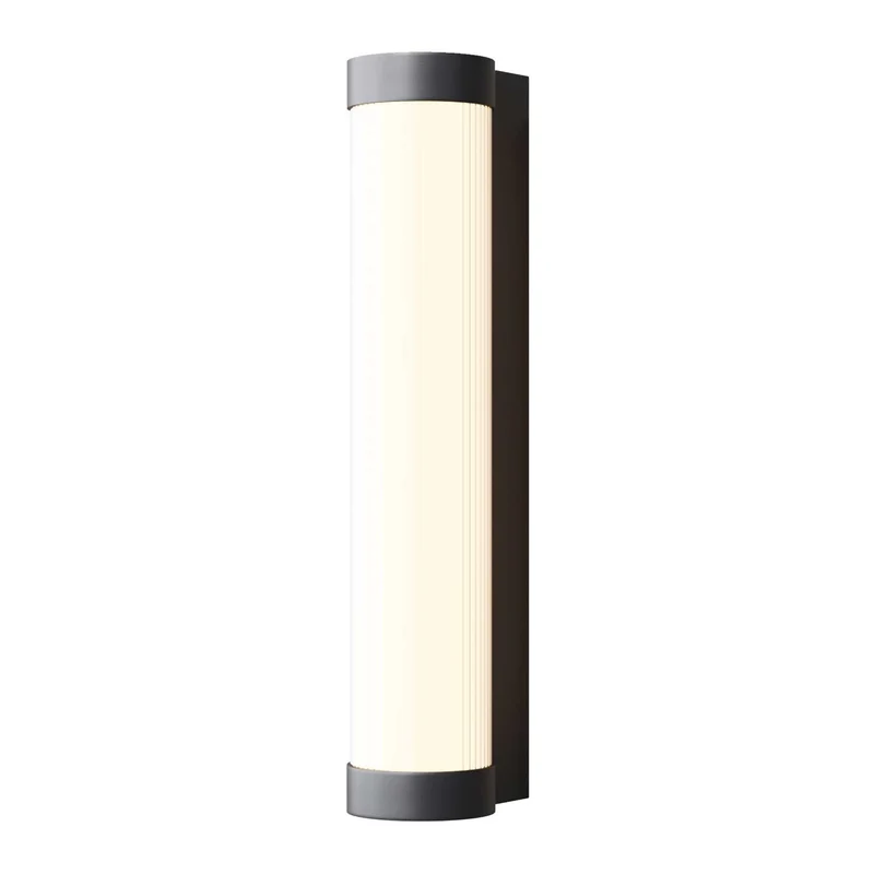 Rounge - Applique murale LED tubulaire en aluminium et acrylique, style contemporain