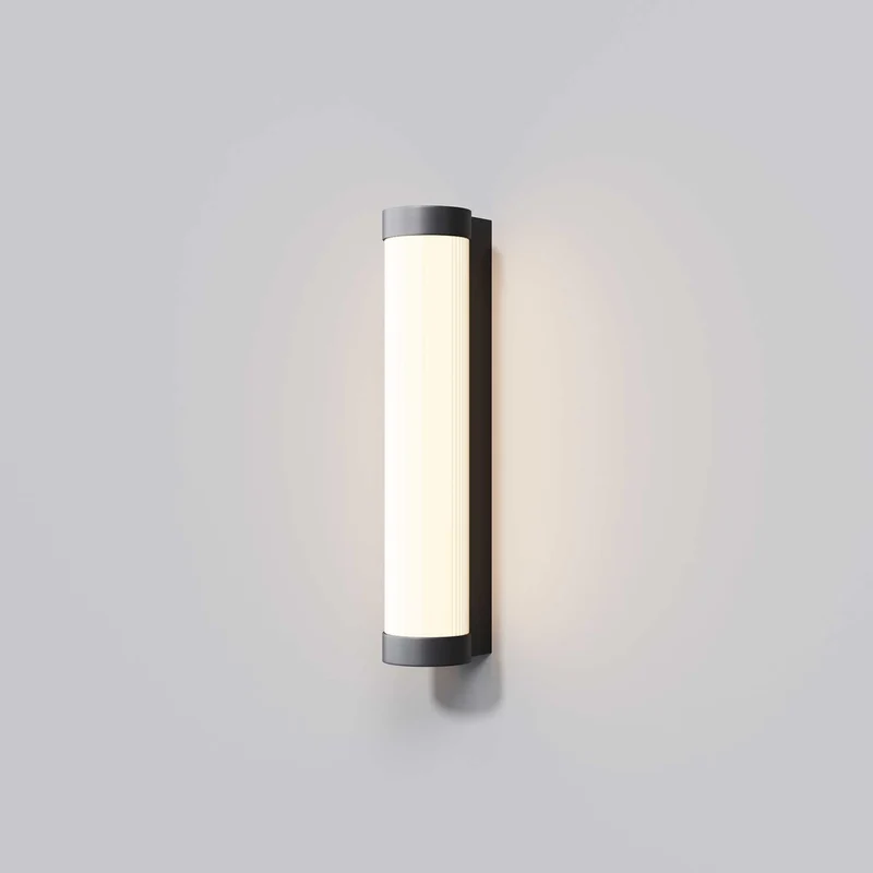 Rounge - Applique murale LED tubulaire en aluminium et acrylique, style contemporain