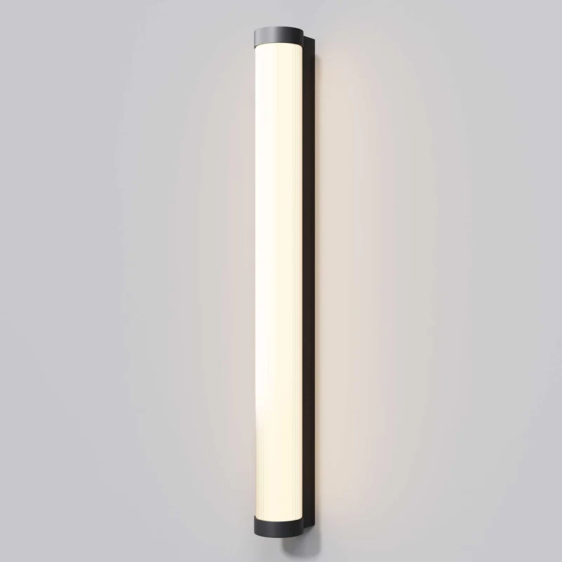 Rounge - Applique murale LED tubulaire en aluminium et acrylique, style contemporain