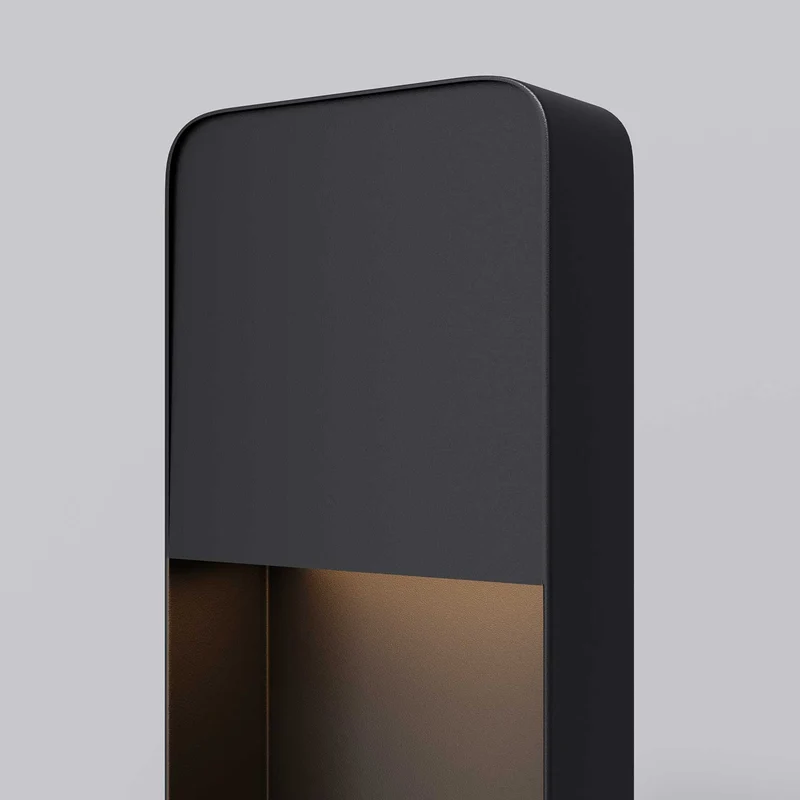 Porte - Borne LED à cadre vertical en aluminium, style contemporain