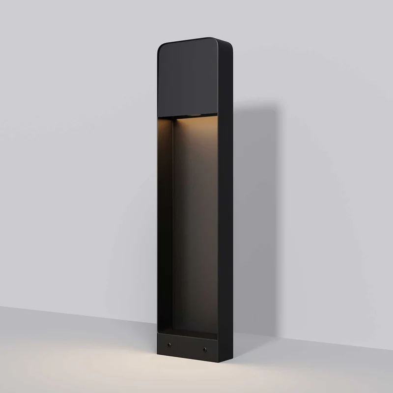 Porte - Borne LED à cadre vertical en aluminium, style contemporain