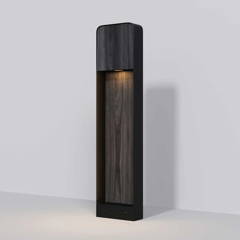 Porte - Borne LED à cadre vertical en aluminium, style contemporain