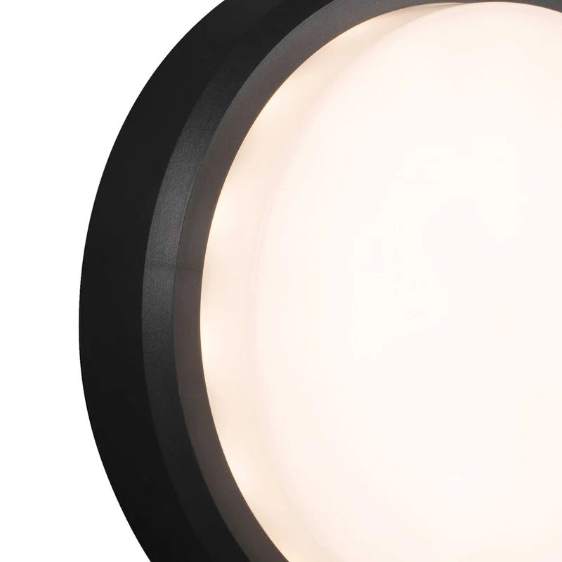 Tom - Applique murale LED d’extérieur en acier et verre, style contemporain