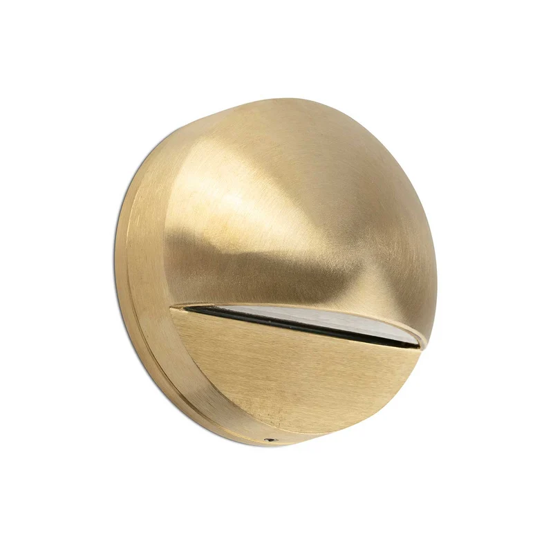 Drak - Applique murale LED d’extérieur en acier et laiton, style vintage