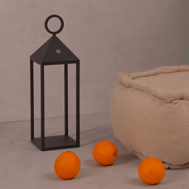Argus - Lampe à poser portable sans fil en acier, style contemporain
