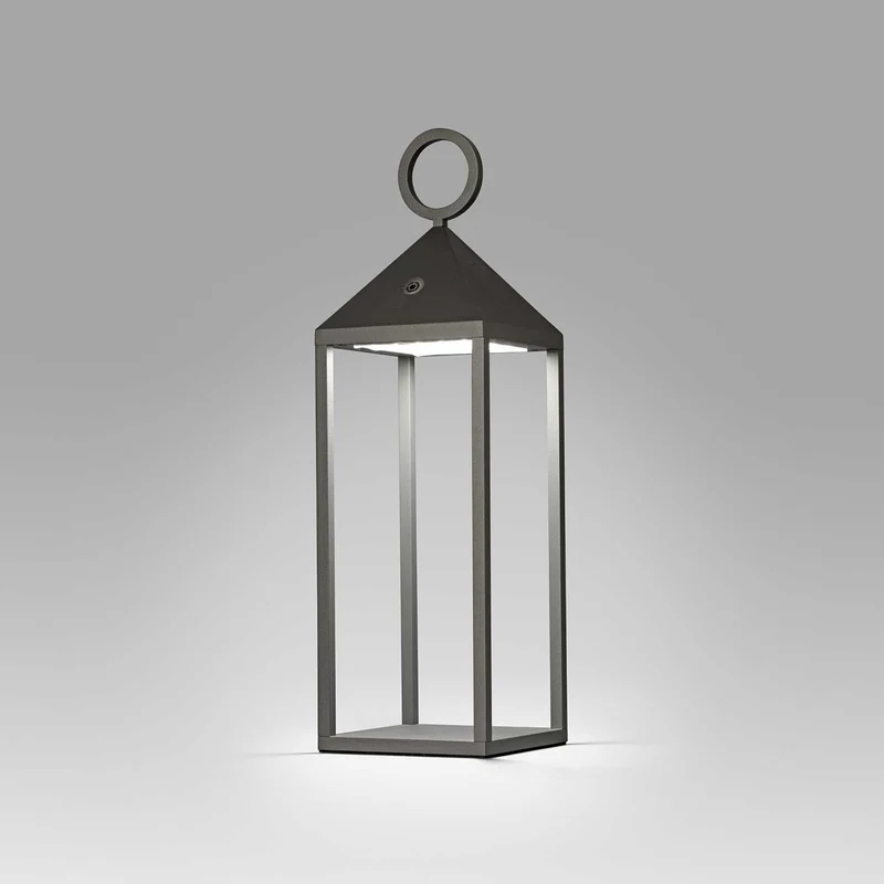 Argus - Lampe à poser portable sans fil en acier, style contemporain