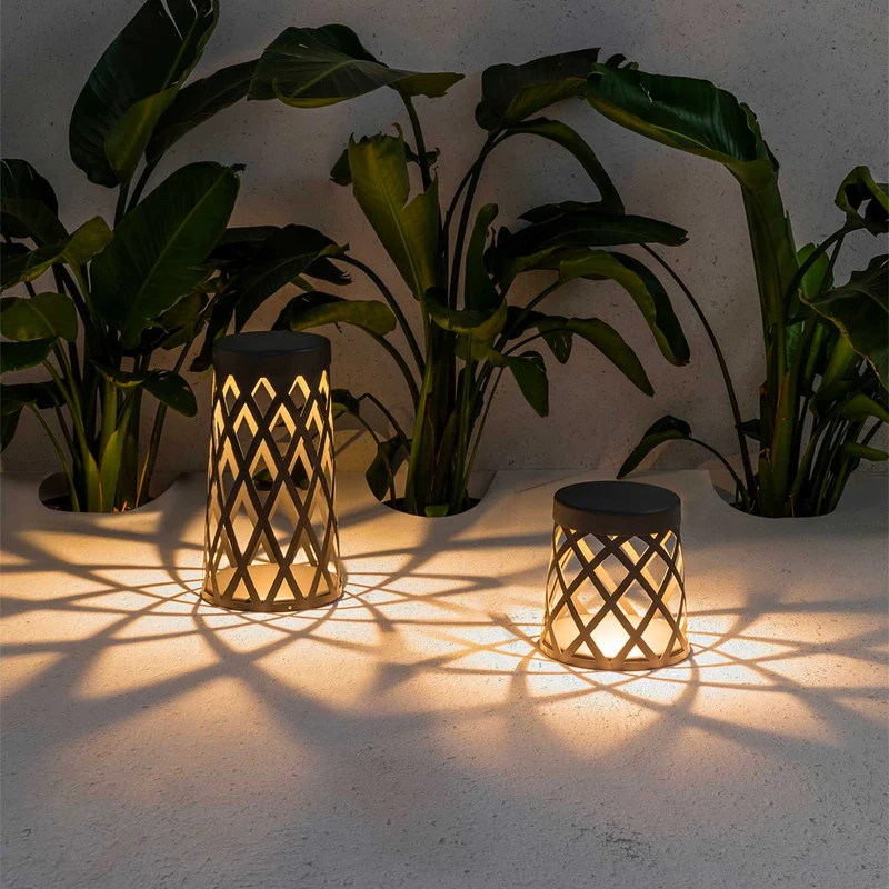 Shadow - Borne LED en aluminium, style contemporain