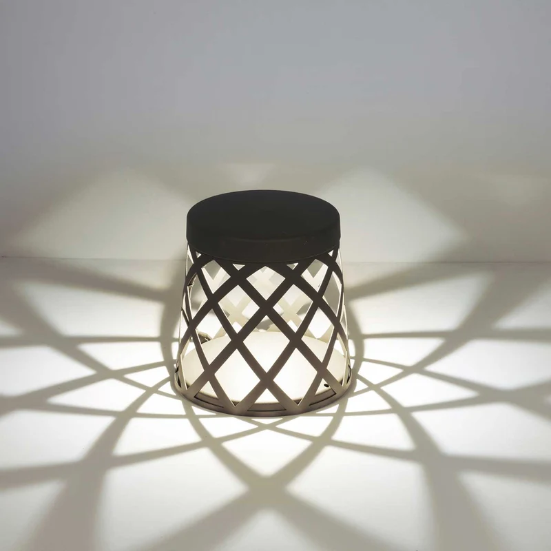 Shadow - Borne LED en aluminium, style contemporain