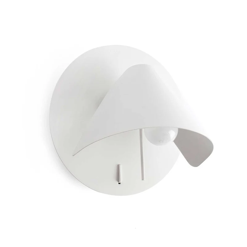 Noon - Applique murale avec interrupteur en acier, style minimaliste