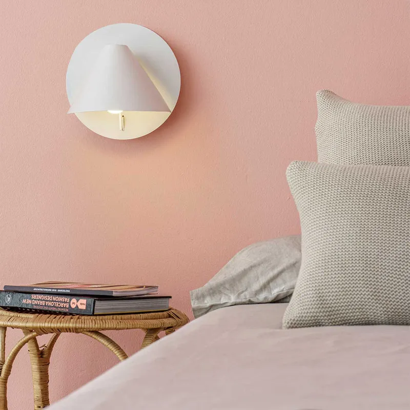 Noon - Applique murale avec interrupteur en acier, style minimaliste