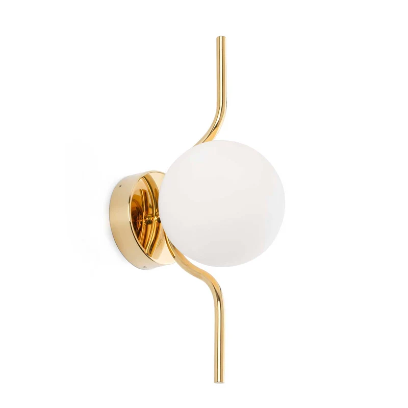 Le Vita - Applique murale LED en acier et verre, style Art déco