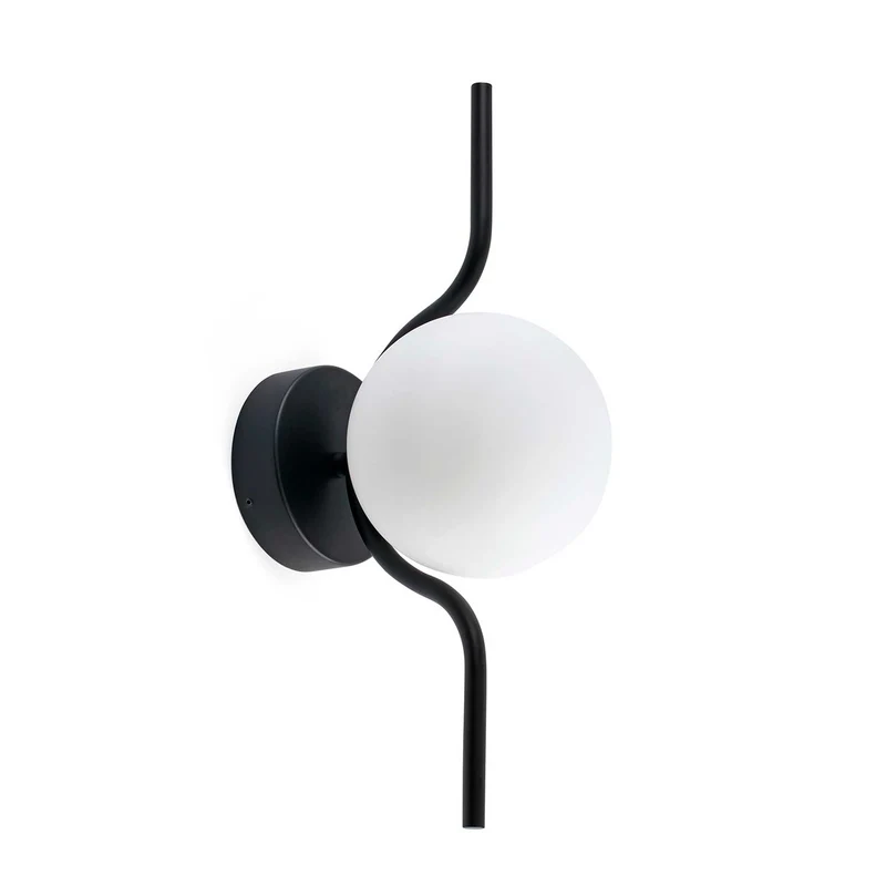 Le Vita - Applique murale LED en acier et verre, style Art déco