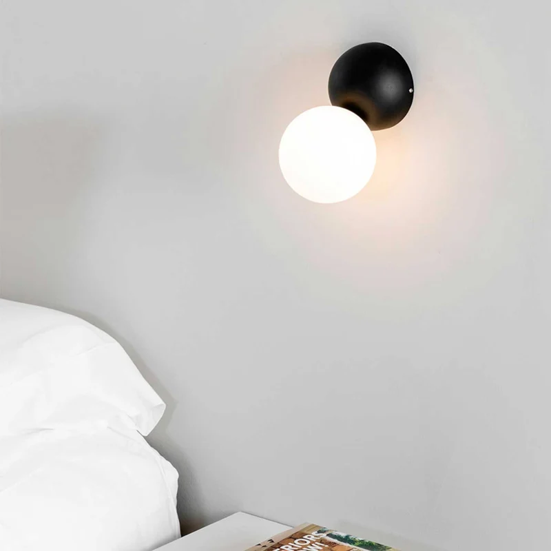Joy - Applique murale LED en acier et verre, style contemporain