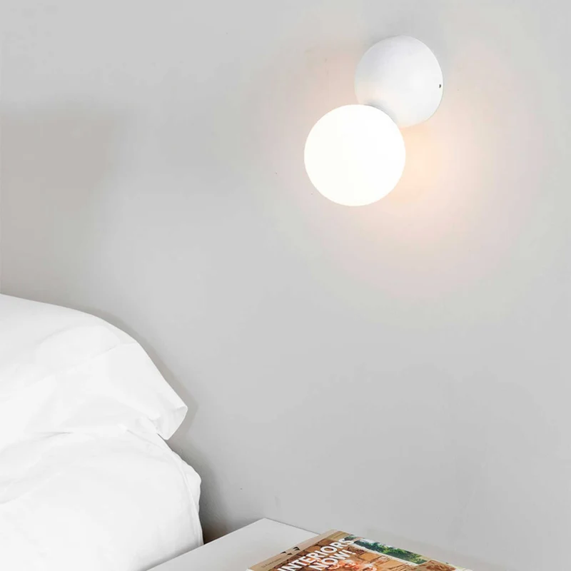 Joy - Applique murale LED en acier et verre, style contemporain