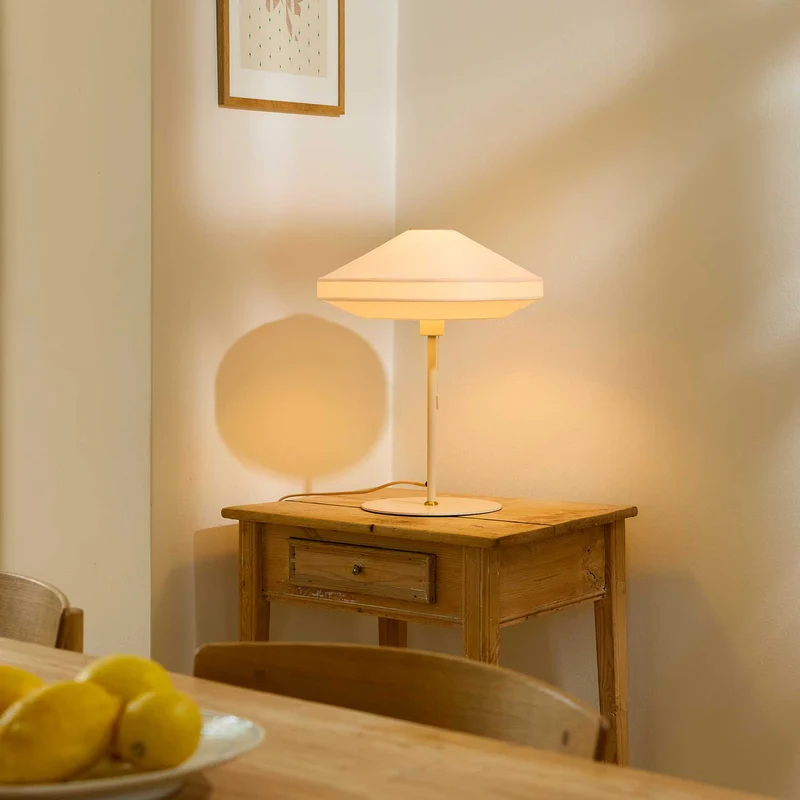 Paris Soft - Lampe à poser en métal et textile, style contemporain et vintage