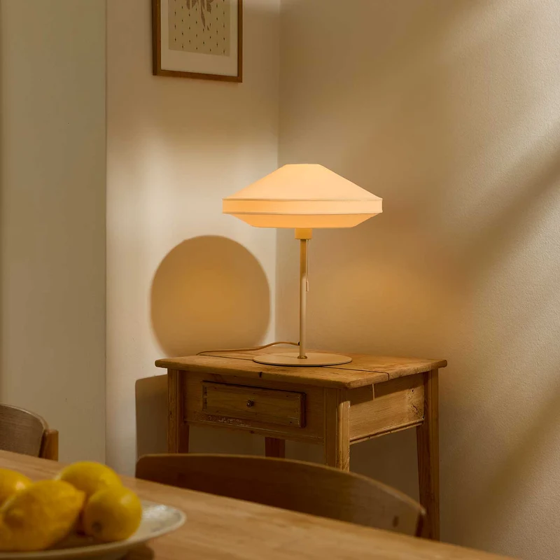 Paris Soft - Lampe à poser en métal et textile, style contemporain et vintage