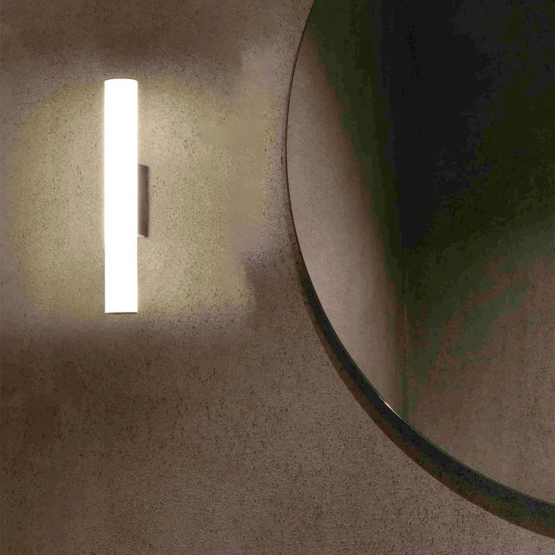 Volga - Applique murale LED pour miroir en acier et PMMA, style contemporain