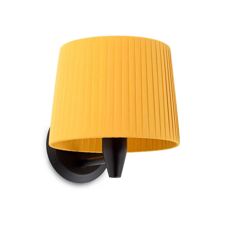 Samba - Applique murale à abat-jour en acier et tissu, style contemporain
