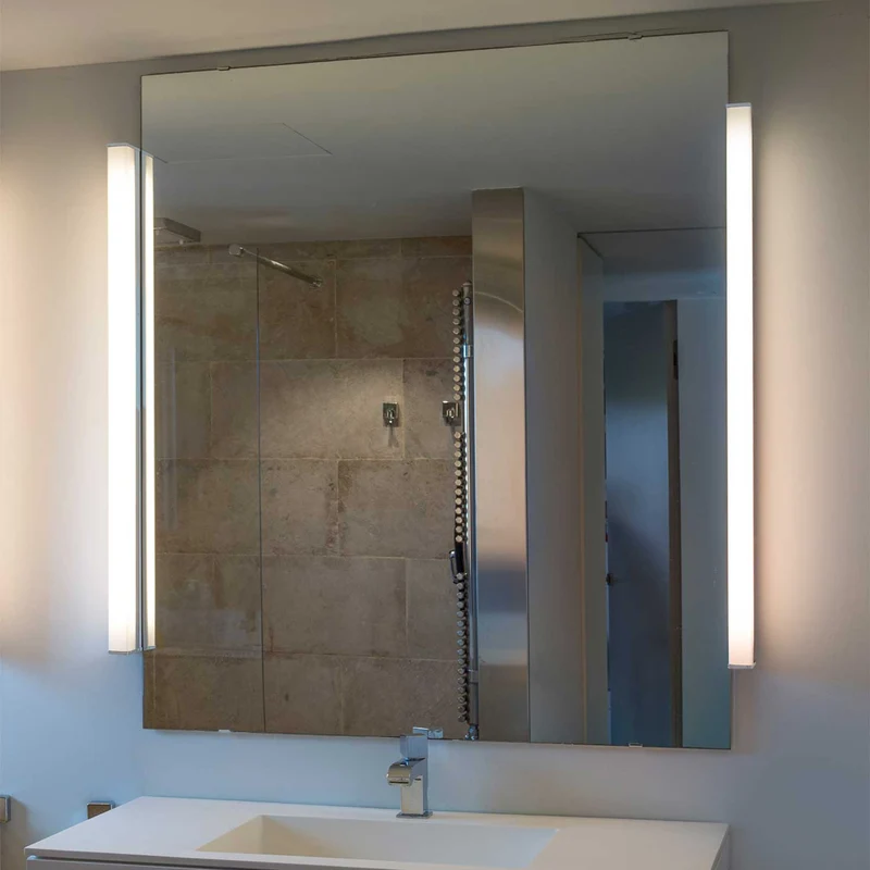 Nilo - Applique murale LED pour miroir en aluminium et PMMA, style contemporain