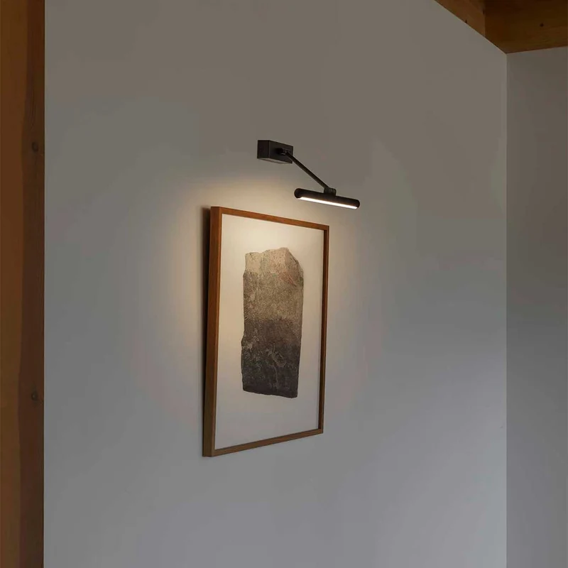 Magritte - Applique murale LED pour tableau en acier, style Art déco
