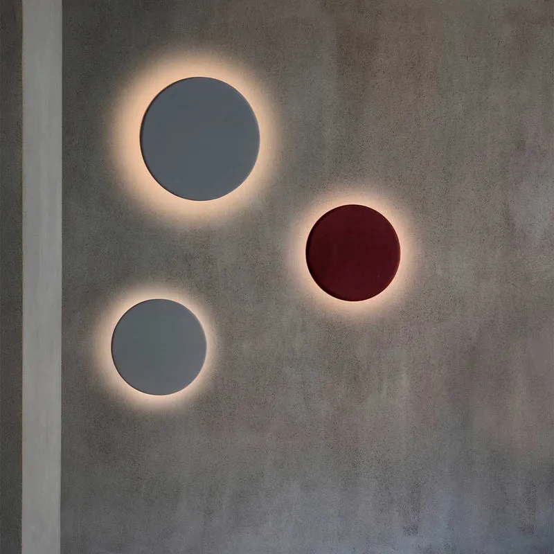 Tou - Applique murale LED ronde en acier et textile, style minimaliste