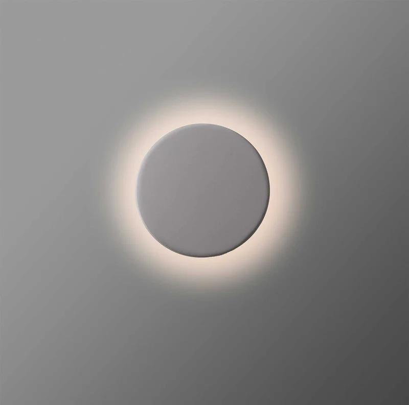 Tou - Applique murale LED ronde en acier et textile, style minimaliste