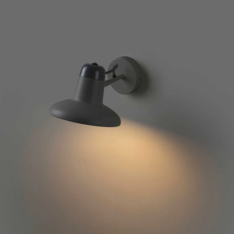 Snap - Applique murale en acier, style industriel