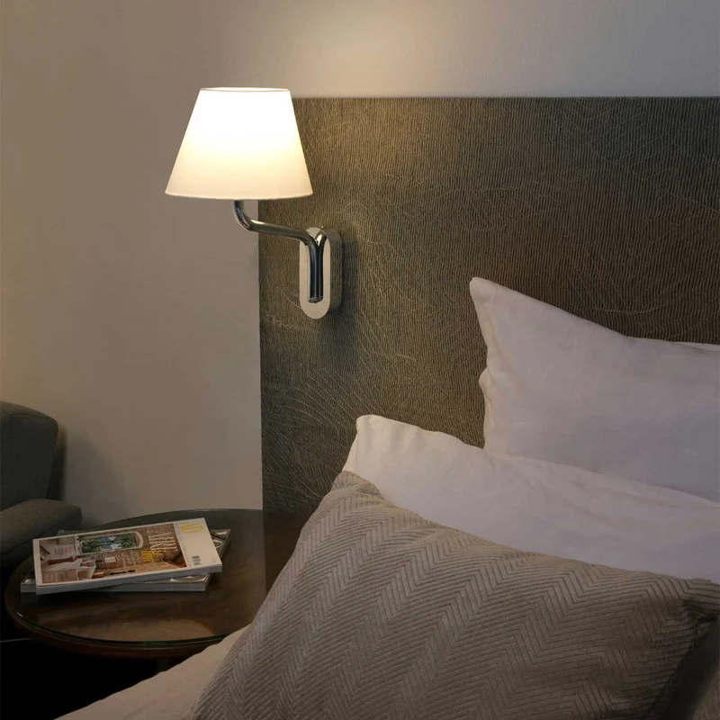 Eterna - Applique murale en acier et tissu, style moderne