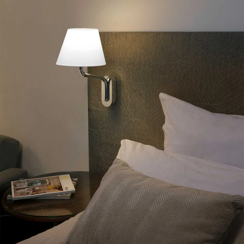 Eterna - Applique murale en acier et tissu, style moderne