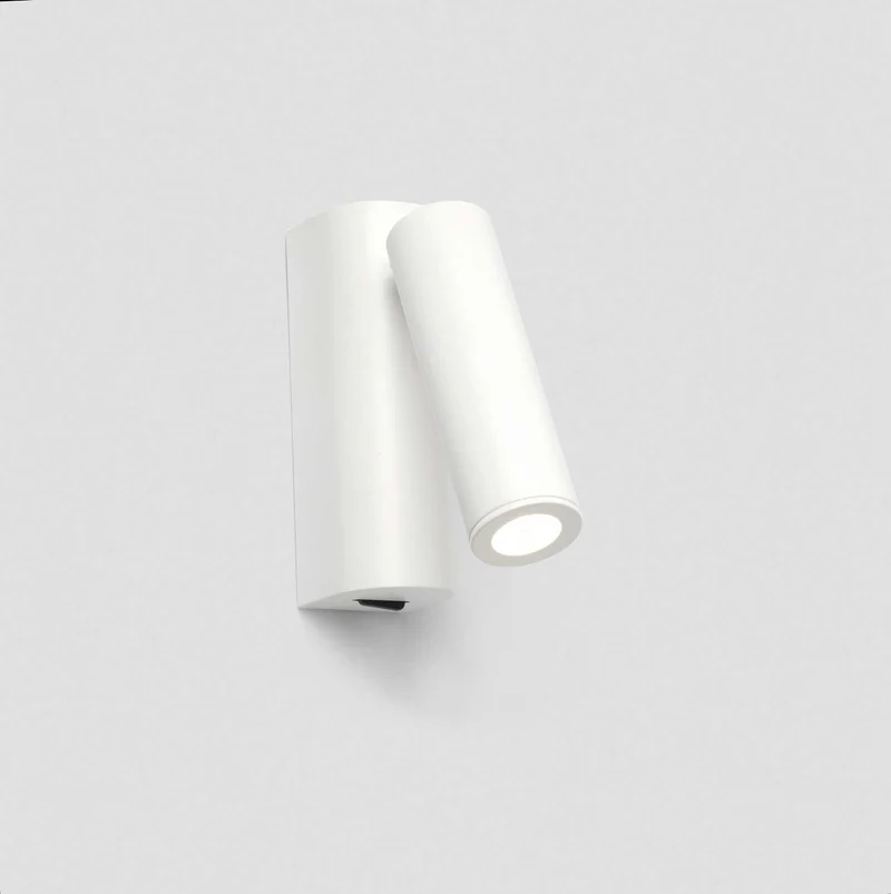 Rob - Applique murale LED avec liseuse en acier, style minimaliste