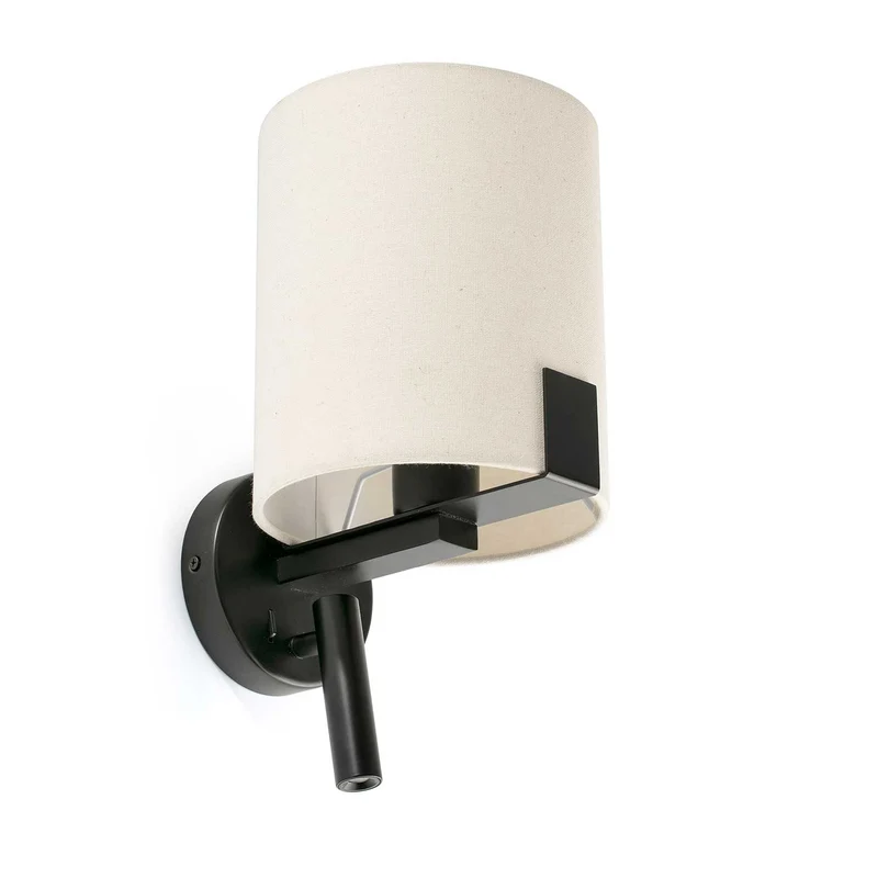 Nila - Applique murale en acier et tissu, style contemporain