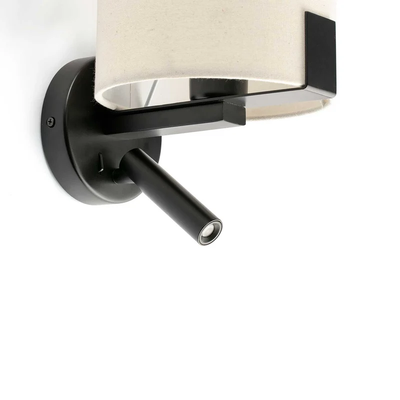 Nila - Applique murale en acier et tissu, style contemporain