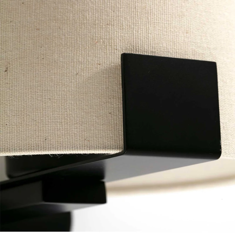 Nila - Applique murale en acier et tissu, style contemporain