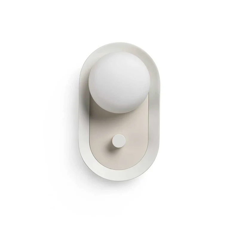 Maya - Applique murale LED avec liseuse en acier et verre, style contemporain