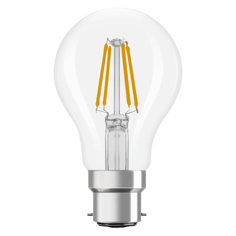 OSRAM Lampada LED Retrofit CLASSIC A 4W 840 Chiaro B22d, 470 lm, 4000 K, Bianco freddo