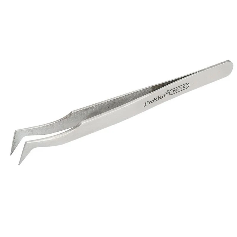 PRO'SKIT Pinzetta da taglio in acciaio inossidabile punta curva magnetica pinza di precisione