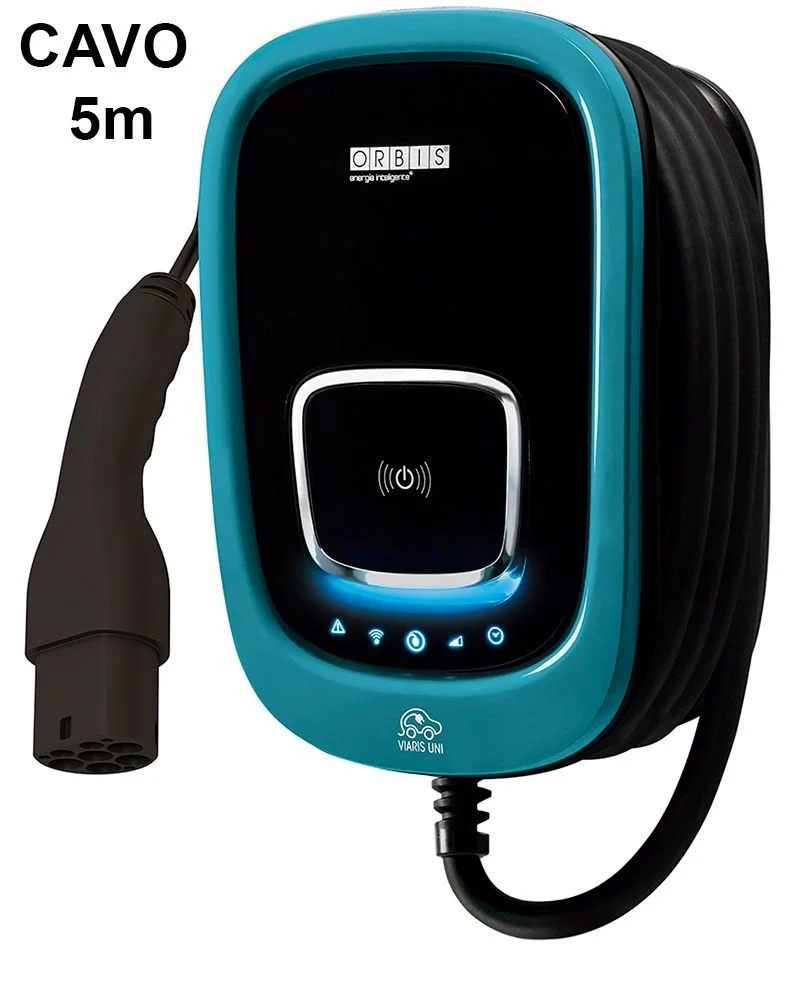 Stazione di Ricarica Intelligente WiFi Monofase 7,4kW Orbis Viaris Uni – OBU2A000112