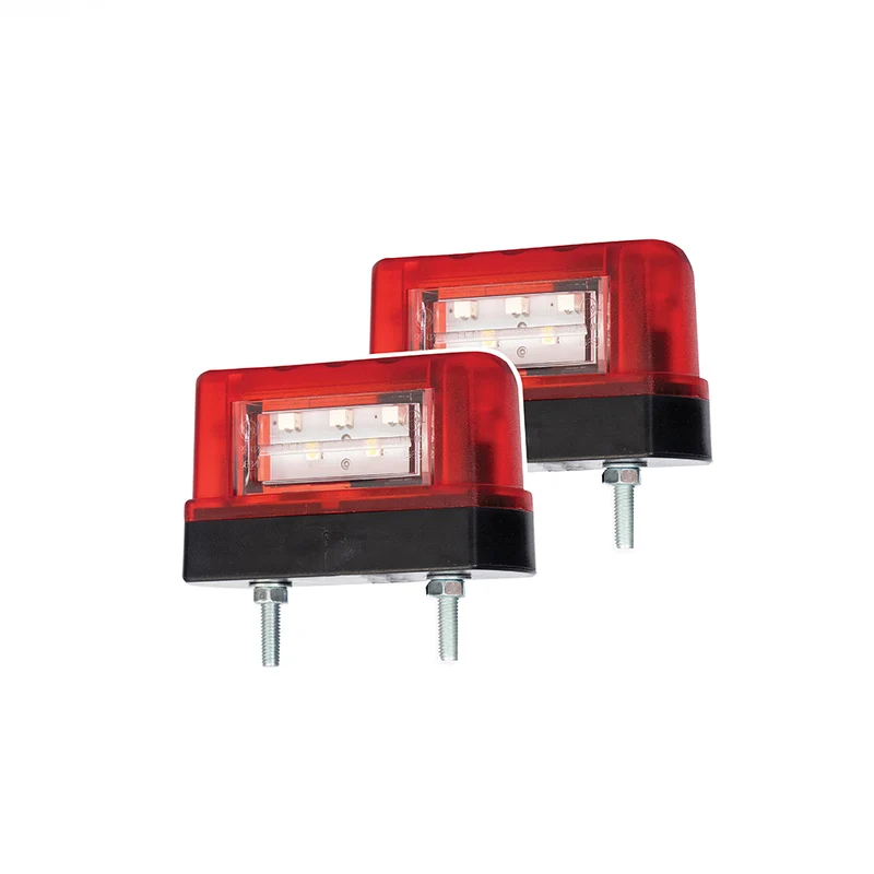 Lampada targa a LED slimline con luce di posizione posteriore / confezione da 2
