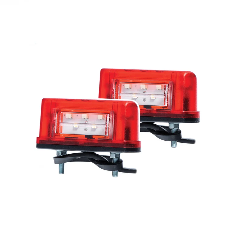Lampada targa a LED slimline con luce di posizione posteriore / confezione da 2