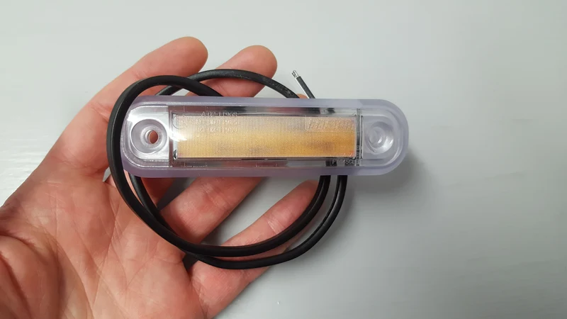 Indicatore luminoso LED effetto neon con guarnizione trasparente / rosso