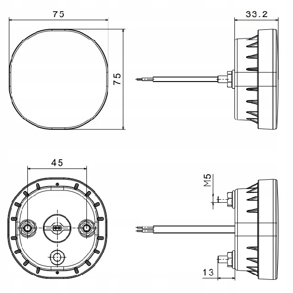Fendinebbia a LED per rimorchi