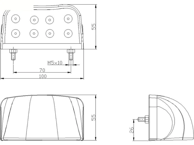 Lampada targa a LED