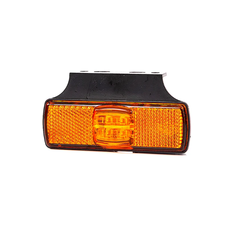 Lampada d'ingombro laterale color ambra sottile con staffa orizzontale