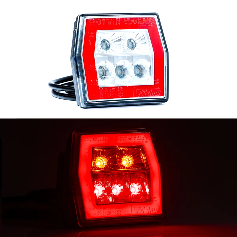 Lampada per rimorchio posteriore a LED effetto neon con coda di arresto e indicatore